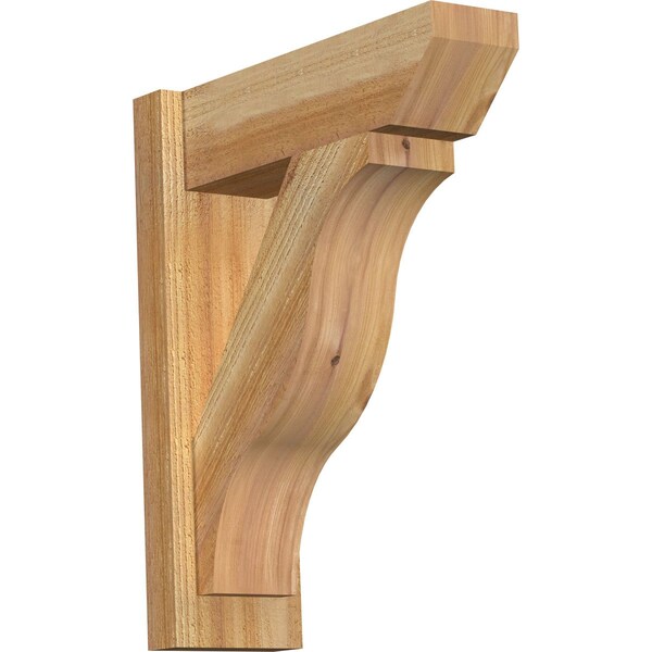 Ekena Millwork Funston Slat Rough Sawn Outlooker, Western Red Cedar, 6"W x 18"D x 22"H OUT06X18X22FST06RWR - main